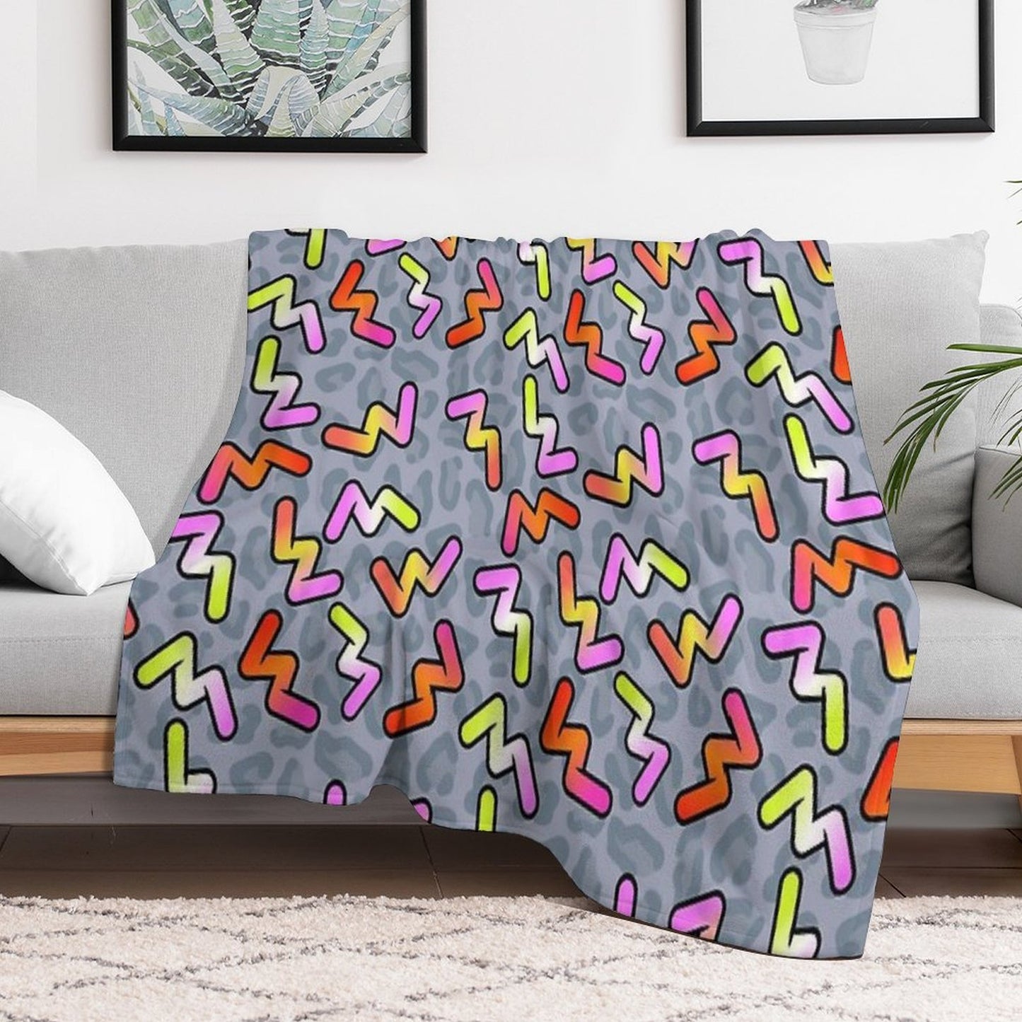 Daniel Ricciardo - Become Unstuck 90's Pattern Eco-conscious Throw Blanket