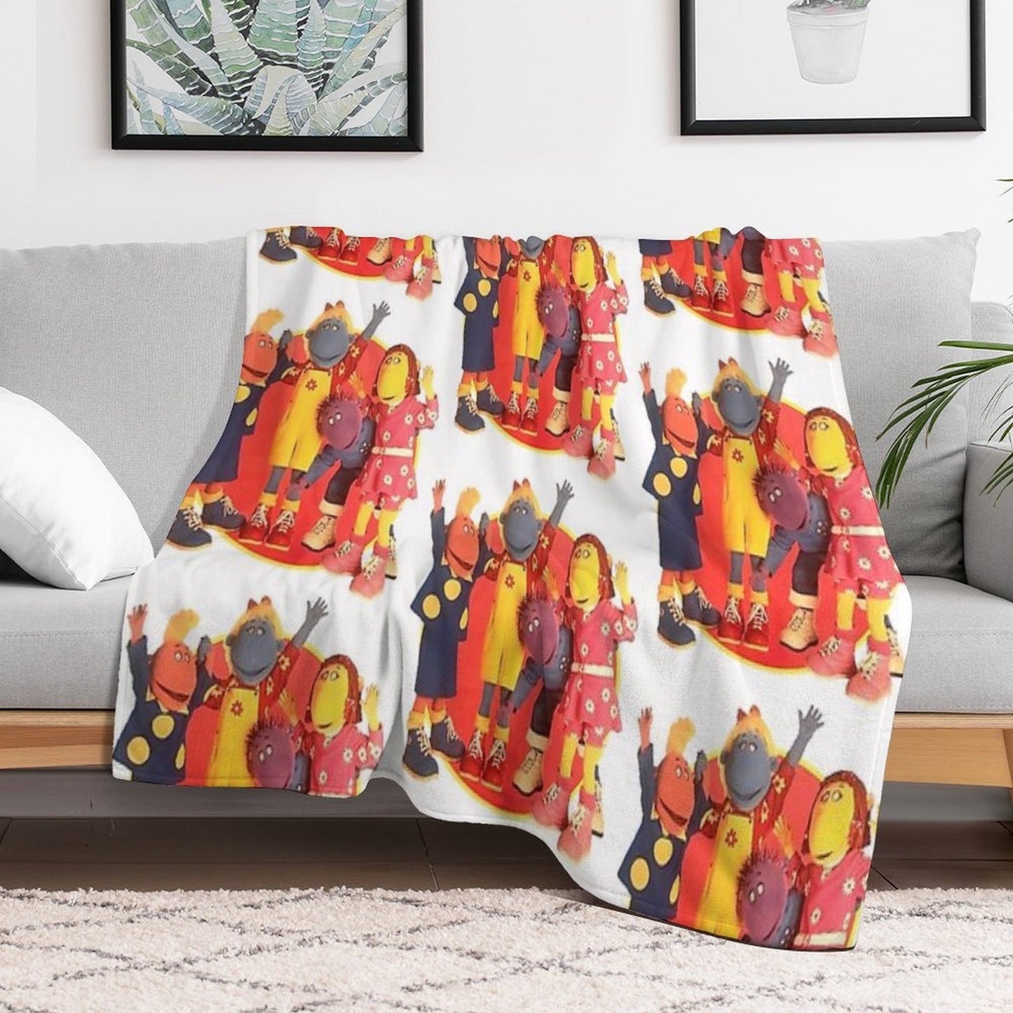Tweenies Group Bbc 2000s Nostalgia Sustainable Throw Blanket