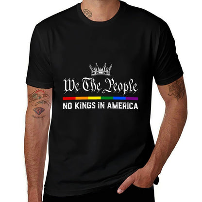 No Kings In America We The People Political Men Women  Lightweight T-Shirt