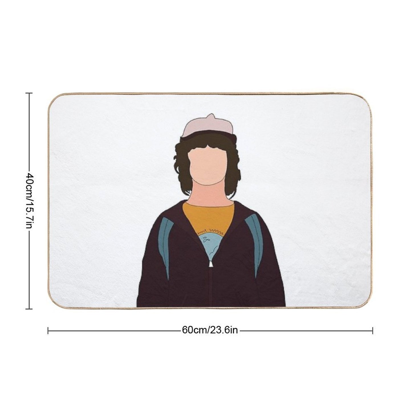 Stranger Things - Dustin Henderson  Long-Lasting Bath Mat