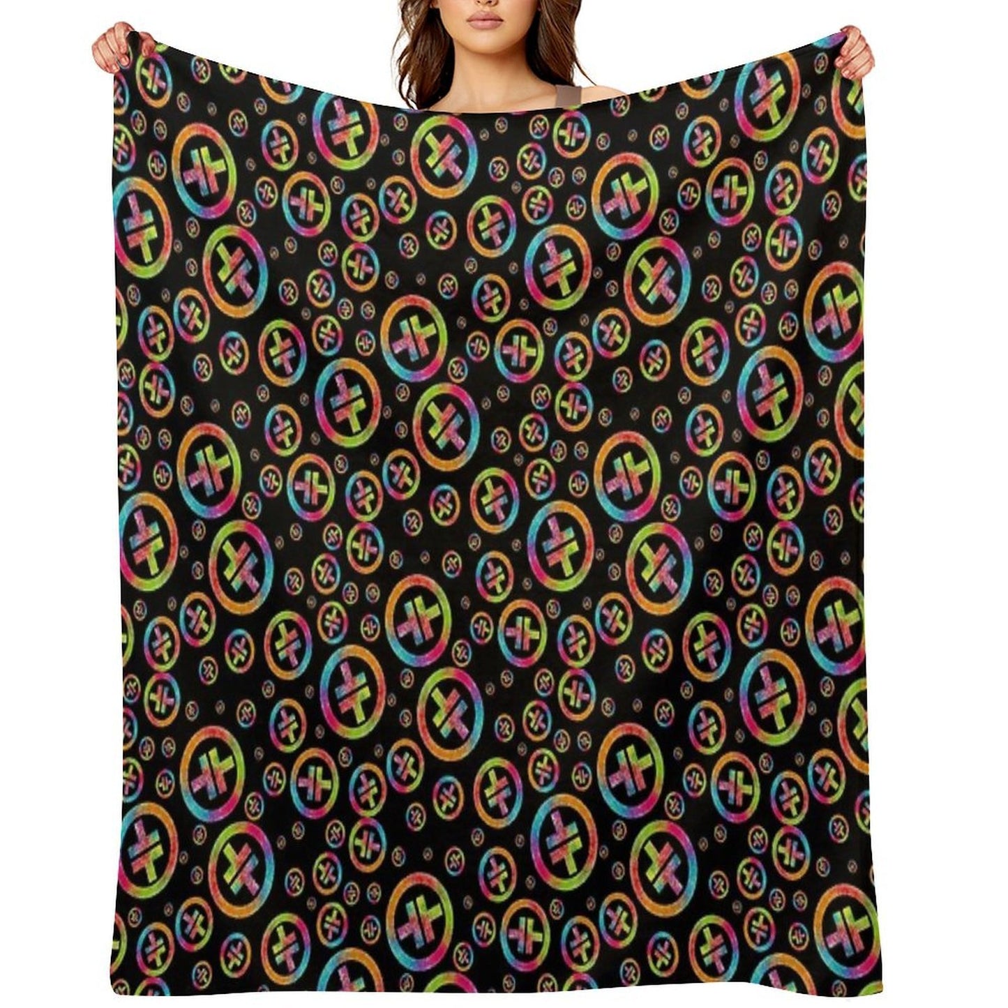 Take That Neon Symbol Premium Throw Blanket