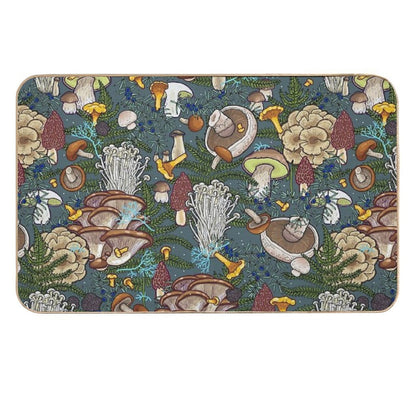 Mushroom Forest  Easy Maintenance Bath Mat