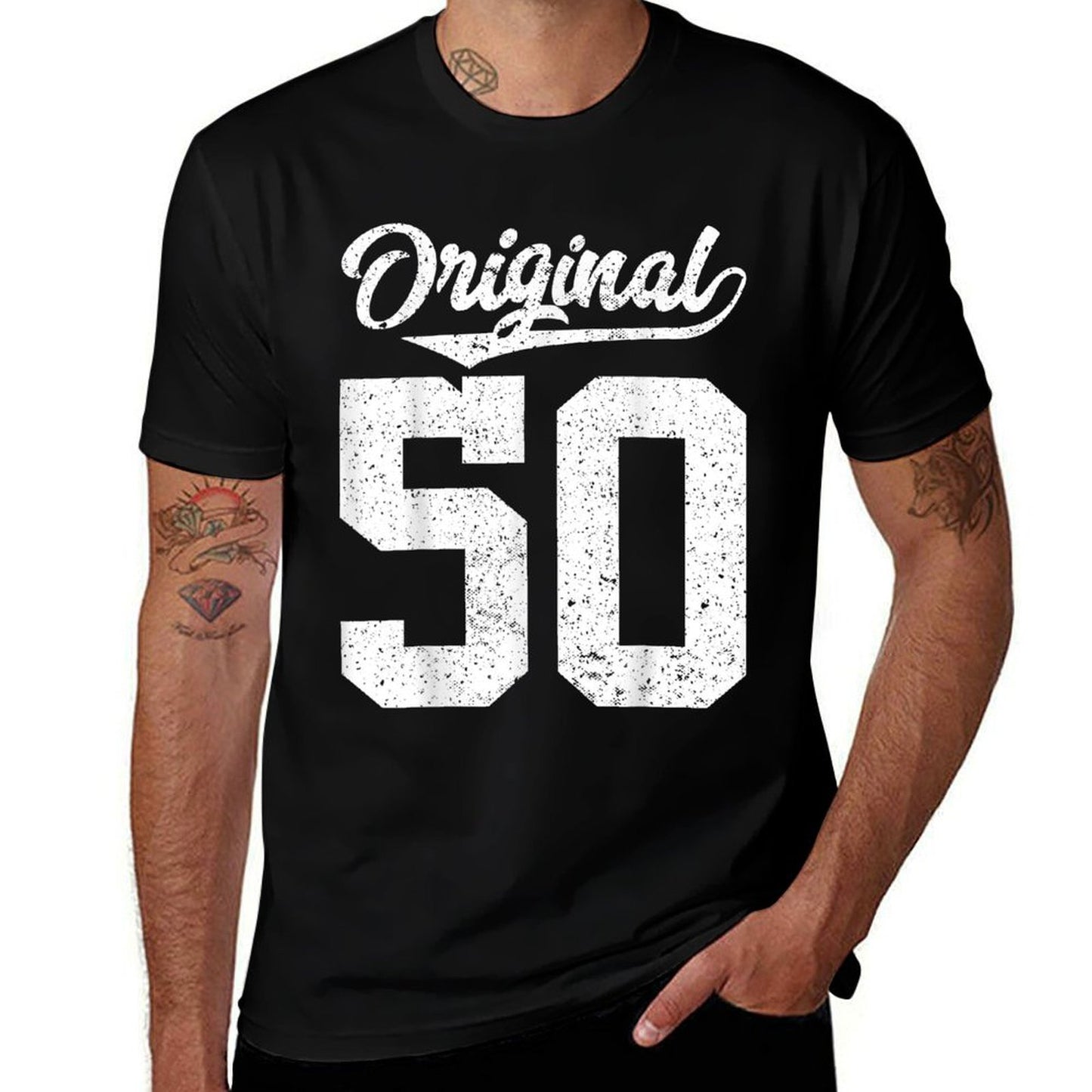 50th Birthday And Original Fifty  Wrinkle-resistant T-Shirt