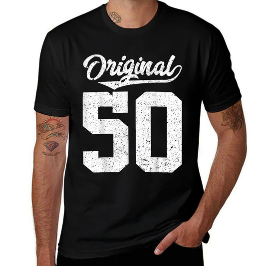 50th Birthday And Original Fifty  Wrinkle-resistant T-Shirt