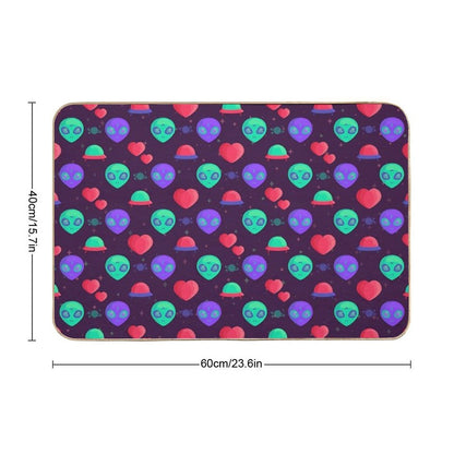 Kawaii Aliens  Long-Lasting Bath Mat