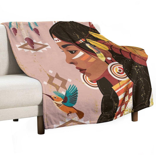 Tribal Thoughts Durable Throw Blanket