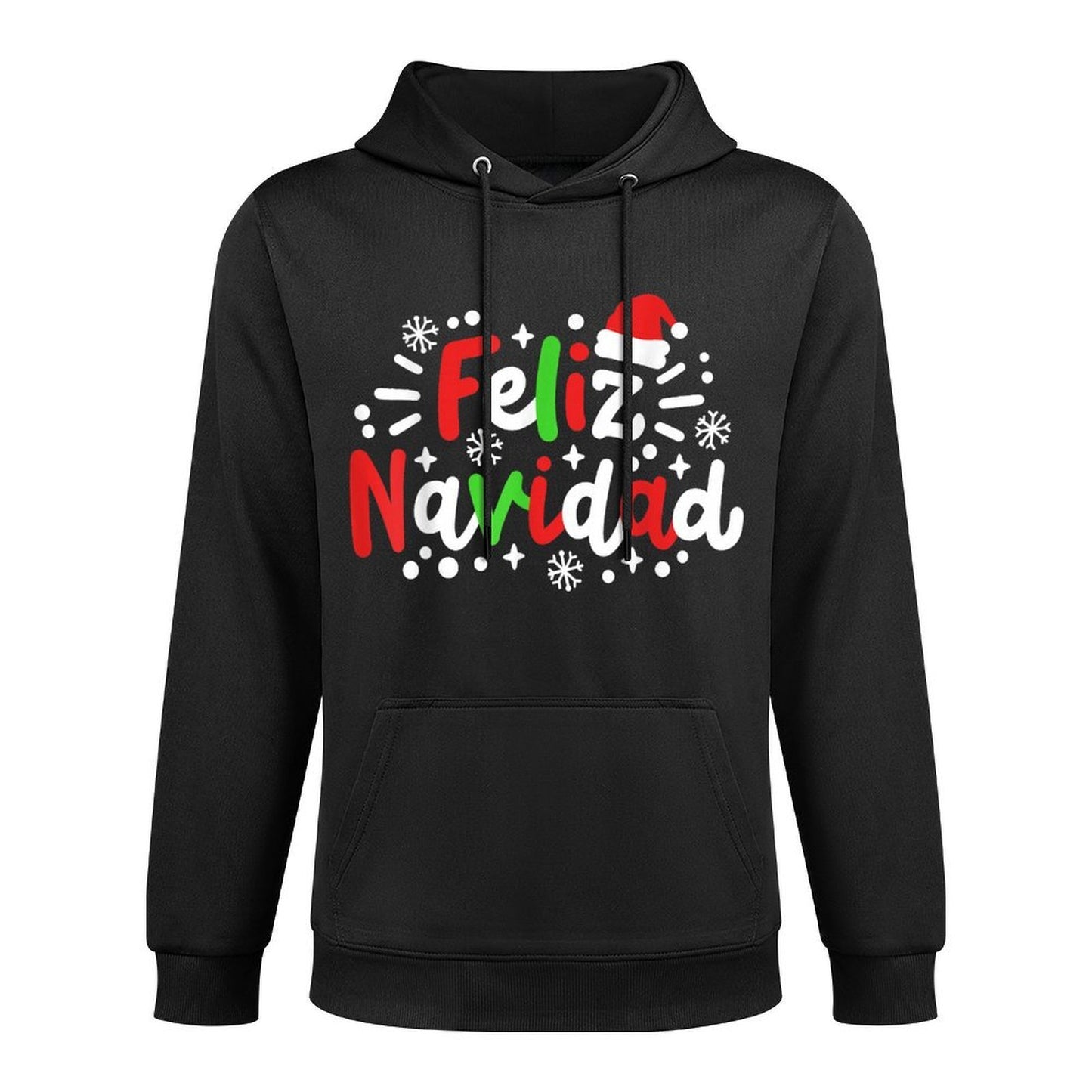 Feliz Navidad Matching Family Spanish Christmas Men Women Adjustable Hood Hoodie