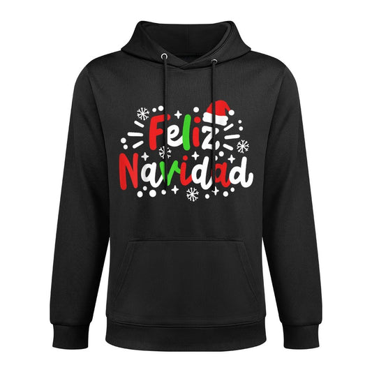 Feliz Navidad Matching Family Spanish Christmas Men Women Adjustable Hood Hoodie