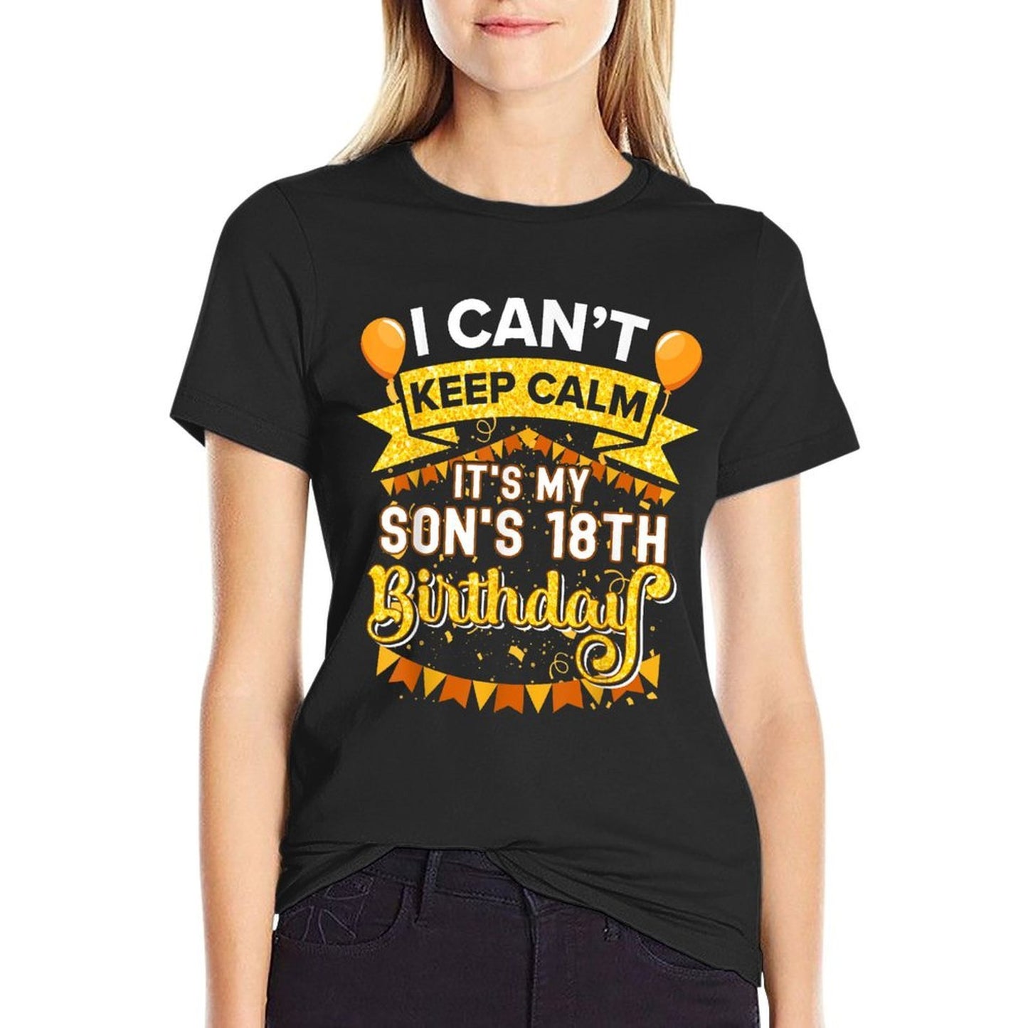 It's My Son 18th Birthday Matching Family Party  Tagless Design T-Shirt