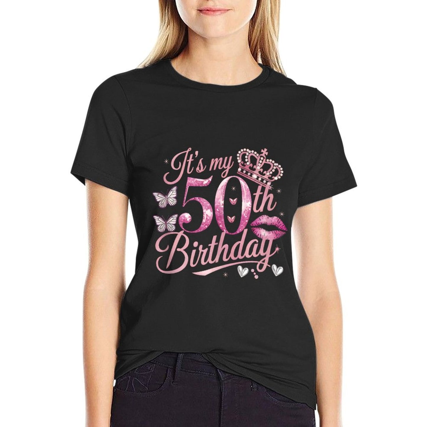 Its My 50th Birthday Women Happy Birthday Funny Present  Soft T-Shirt