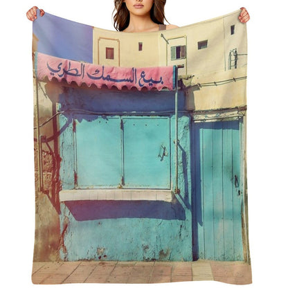 Sunday in Morocco Durable Throw Blanket