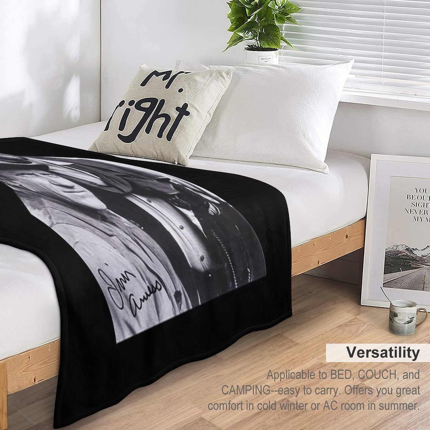 Gunsmoke Series James Arness And Matt Dillon Eco-conscious Throw Blanket