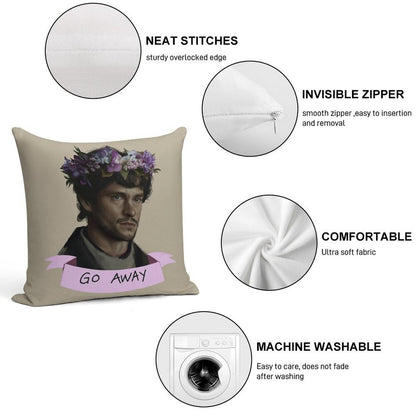 Hannibal - Go Away Soft Ultra-Soft Texture Throw Pillow