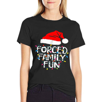 Forced Family Fun Sarcastic Christmas Funny  Classic T-Shirt