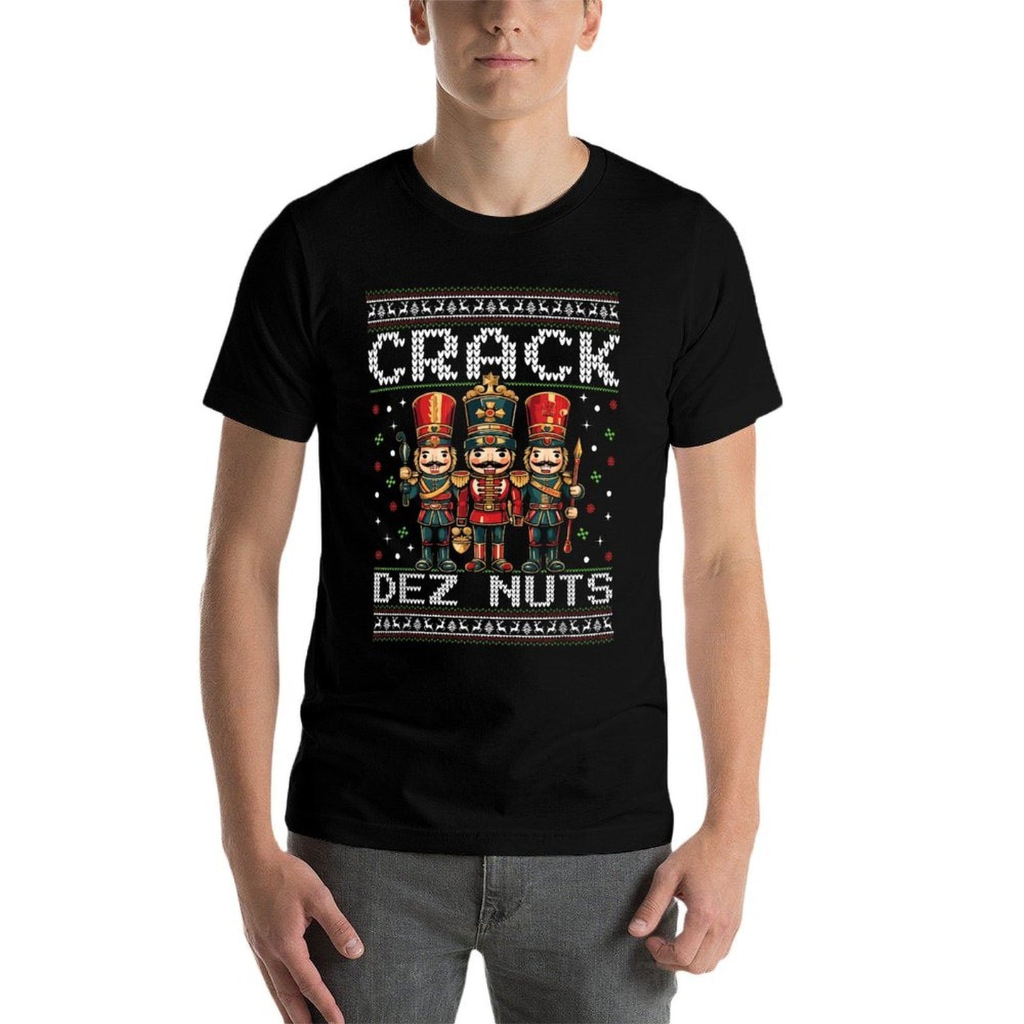 Deez Nutcracker Nuts Funny Christmas Ugly Xmas Present  Soft T-Shirt