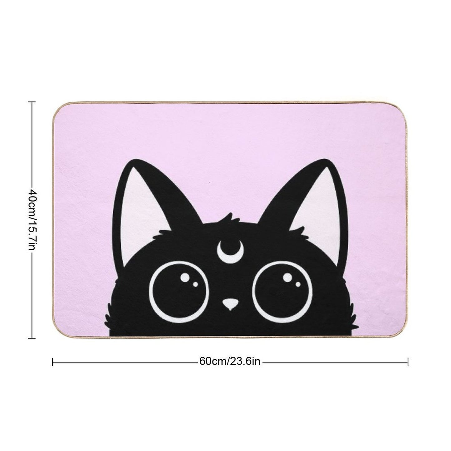 Hewwo  Pink  Nikury  Fade-Resistant Bath Mat