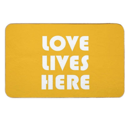 Love Lives Here  Repositionable Bath Mat