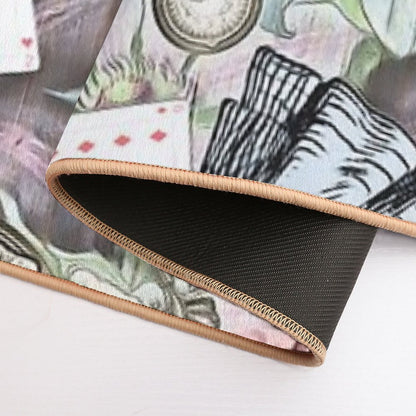 Alice In Wonderland  Collage  Fade-Resistant Bath Mat