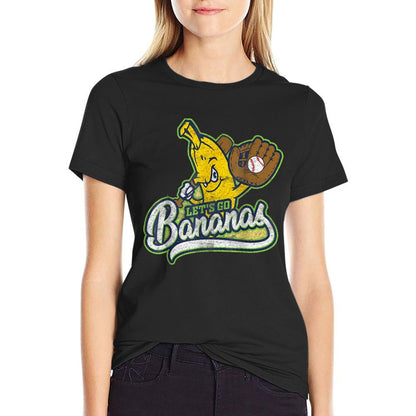 Funny Banana Baseball Retro  Soft T-Shirt