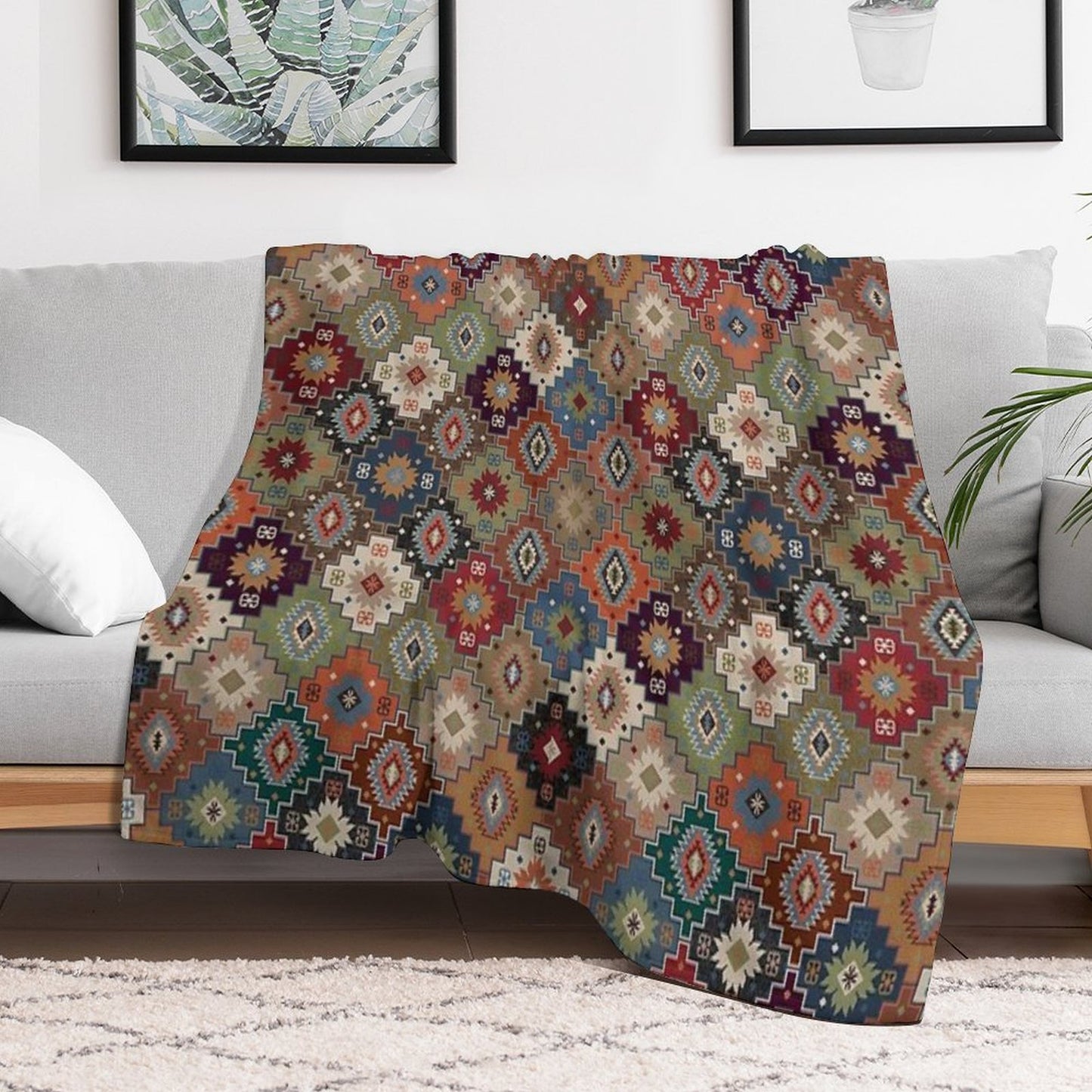 Anatolian Carpets - 2 Anti-pilling Throw Blanket
