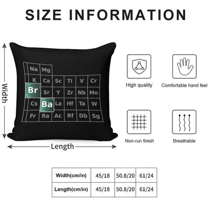 Breaking Bad Periodic Table Soft Anti-Pilling Throw Pillow
