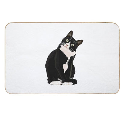 Black Cat  Rapid-Drying Bath Mat