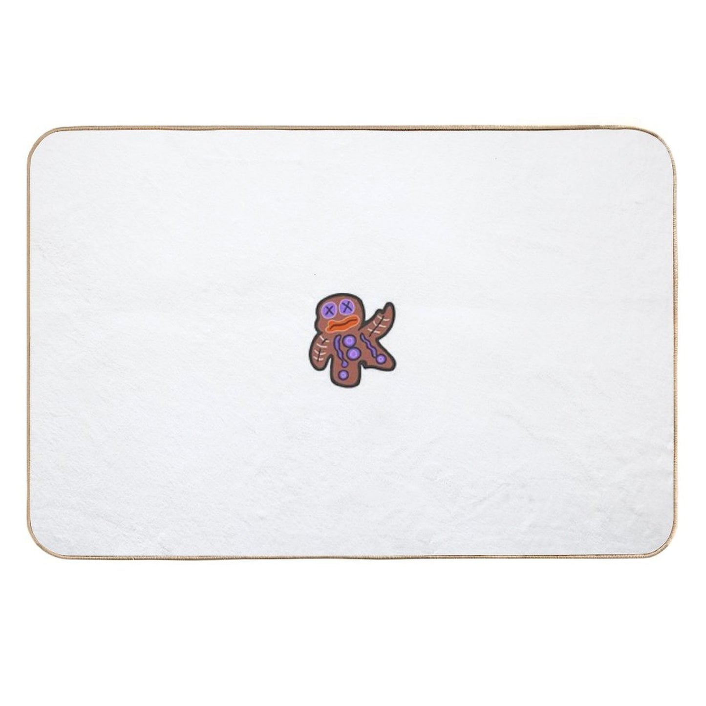 Dead Gingerbread Man  Anti-Trip Bath Mat