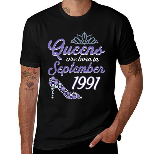 30 Years Old Bday September 1991 30Th Birthday Women  Classic T-Shirt