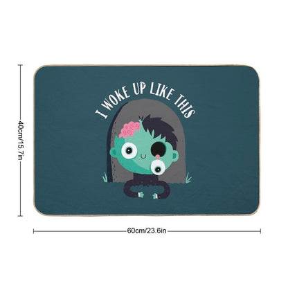I Woke Up Like This  Dirt-Trapping Bath Mat