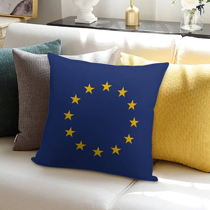 European Union Flag Soft Decorative Cover Throw Pillow