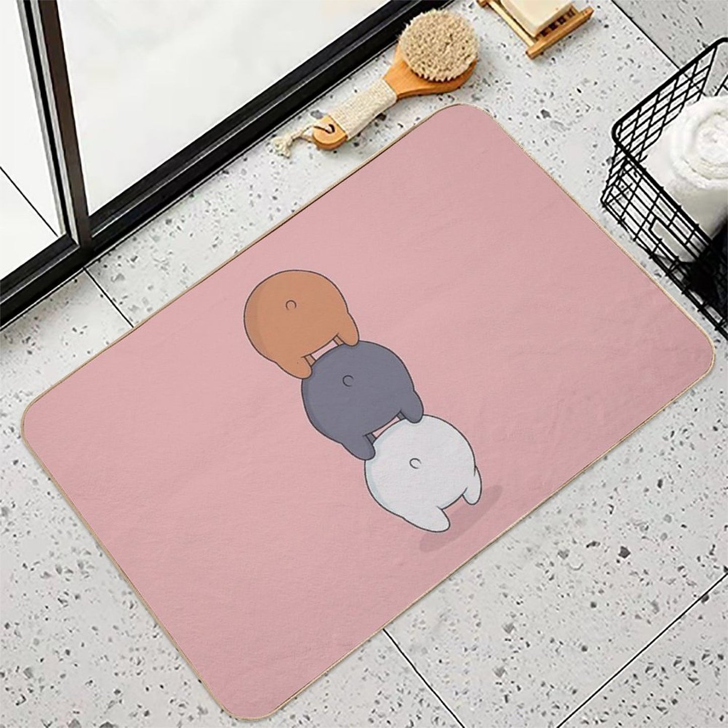 We Bare Bears  Eco-Friendly Bath Mat