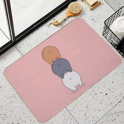 We Bare Bears  Eco-Friendly Bath Mat