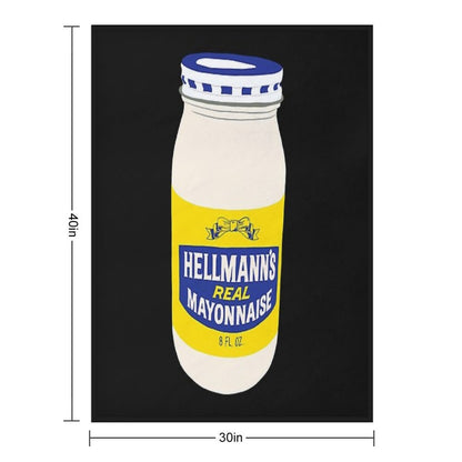 Mayonnaise For Fans Machine-washable Throw Blanket