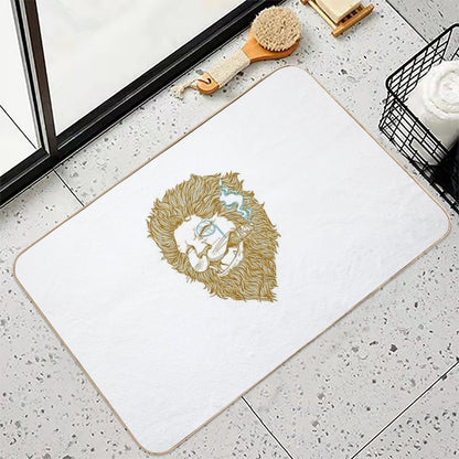 Smoking Lion  High-Traffic Bath Mat
