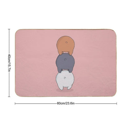 We Bare Bears  Eco-Friendly Bath Mat
