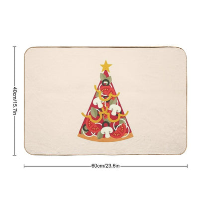 Pizza on Earth - Vegetarian Version Durable Bath Mat