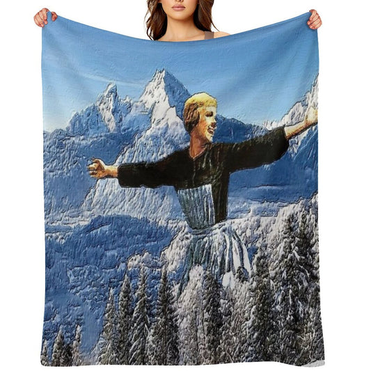 Alive Hills- Oil And Impressionism Art Compact Throw Blanket