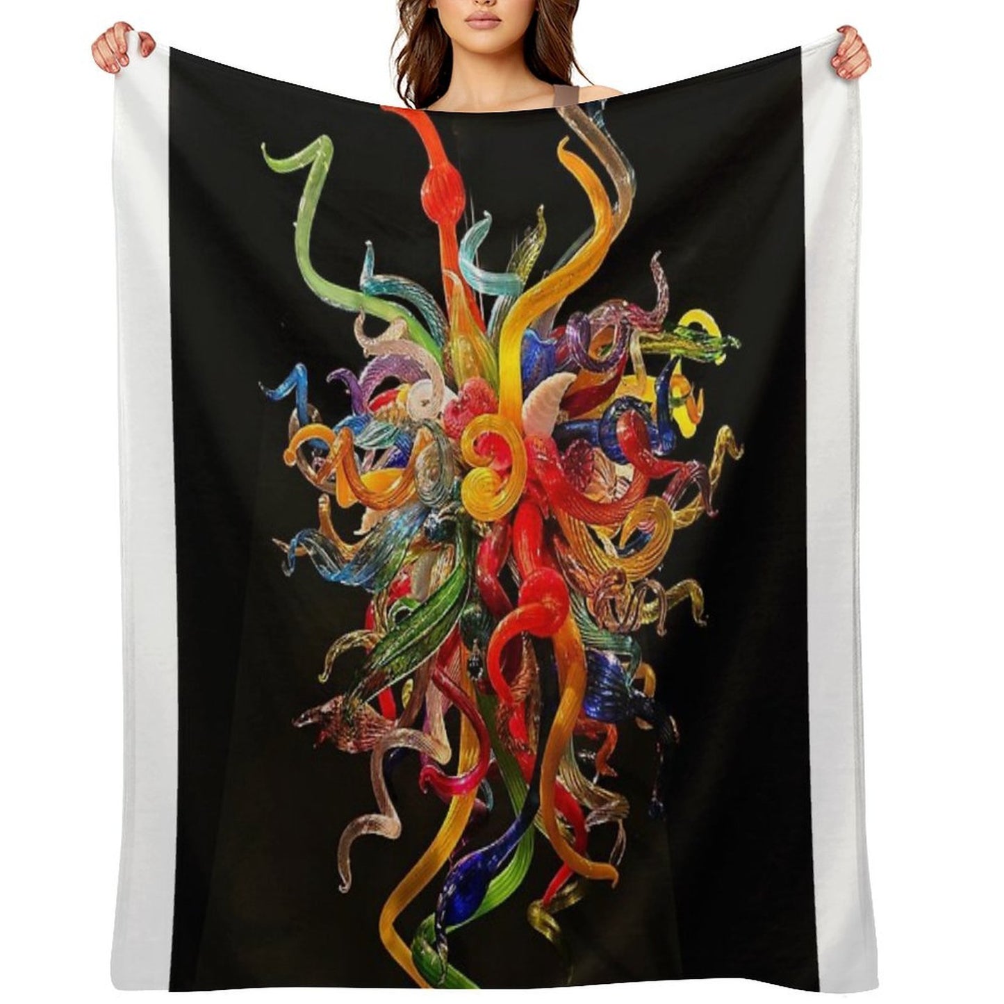 Chihuly Chandeliers Shrink-resistant Throw Blanket