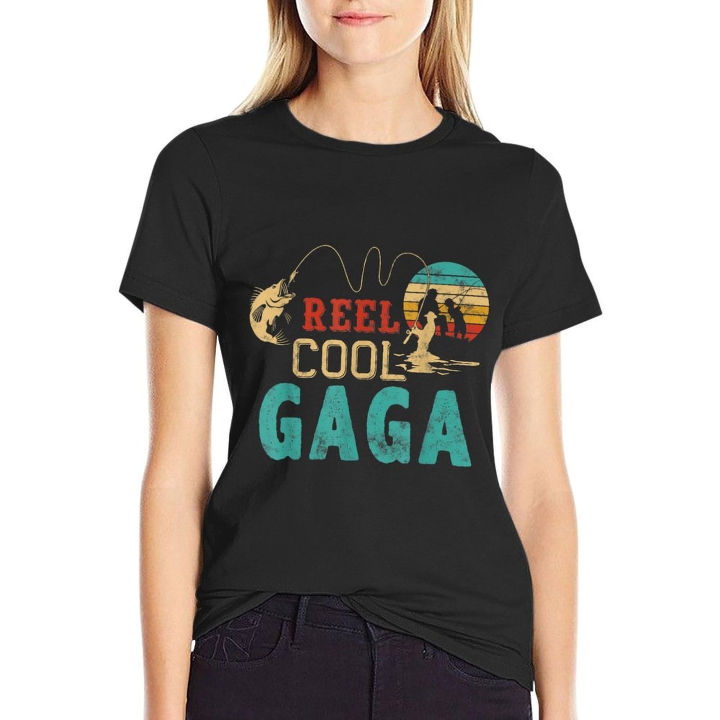 Fishing Reel Cool Gaga Father’s Day Gift For Fisherman Gaga Comfortable T-Shirt