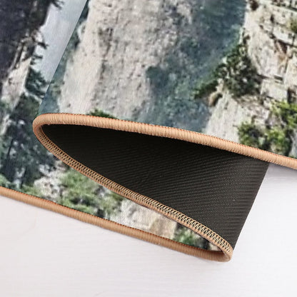 Floating Mountains Zhangjiajie National Forest Park Art Photo Print  Slip-Resistant Bath Mat