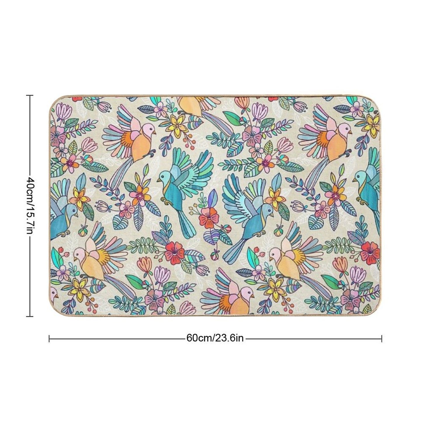 Whimsical Summer Flight  Rapid-Drying Bath Mat