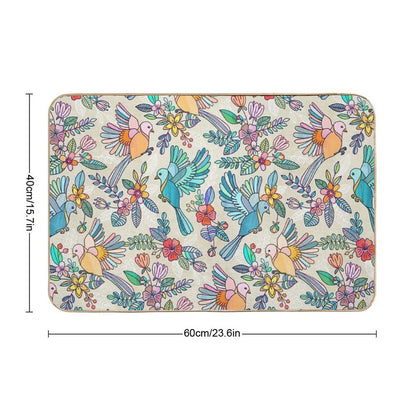 Whimsical Summer Flight  Rapid-Drying Bath Mat