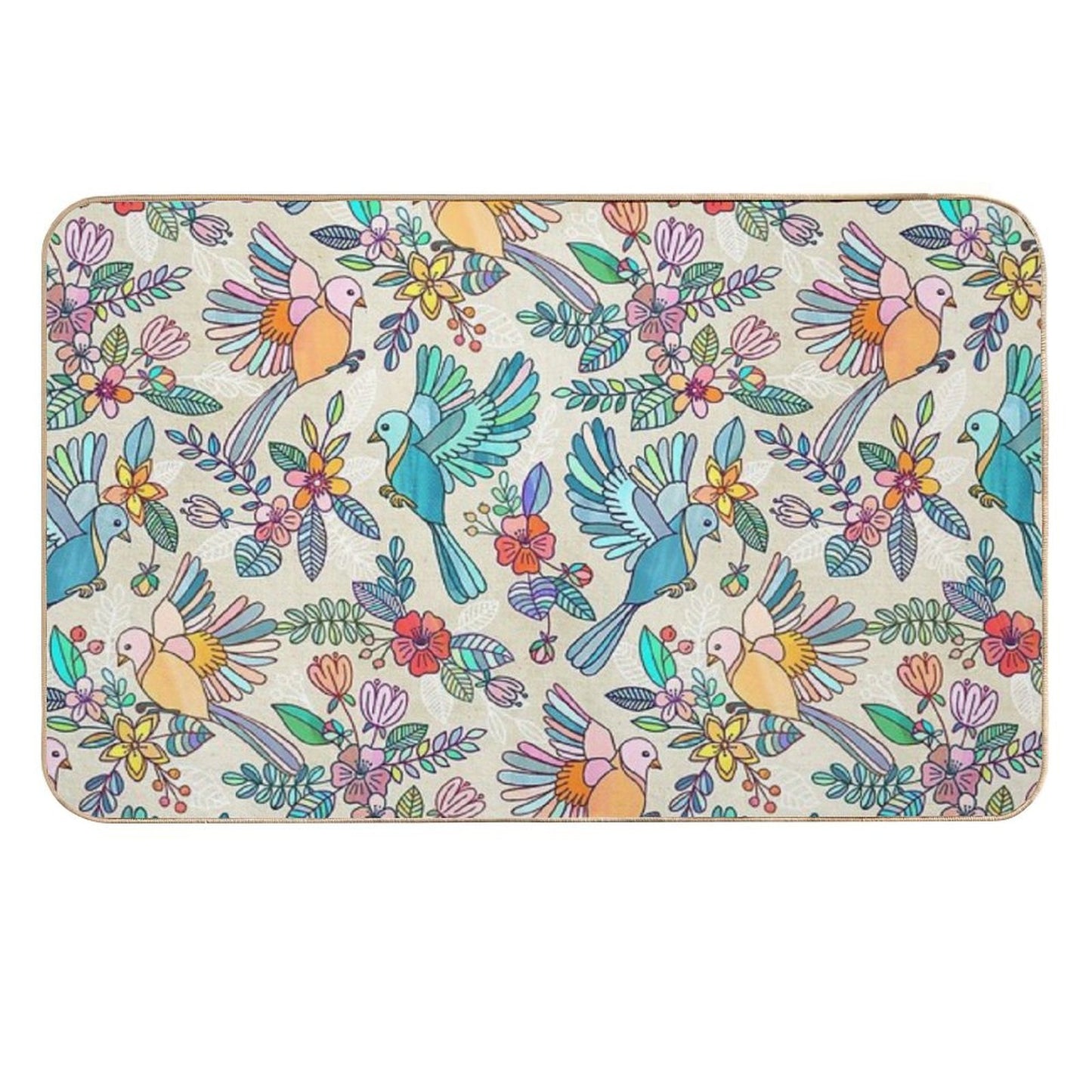 Whimsical Summer Flight  Rapid-Drying Bath Mat