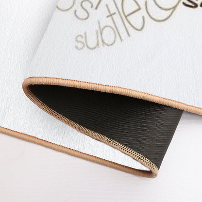 Brown Hedgehog Spirit Animal  Non-Slip Bath Mat