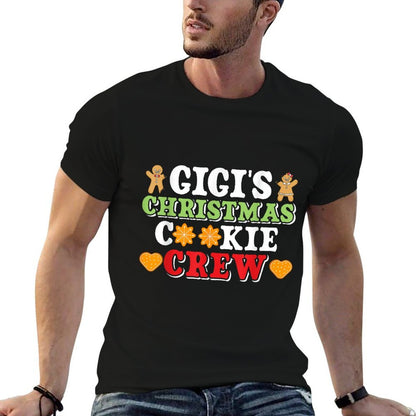 Christmas Costume GIGIS CHRISTMAS COOKIE CREW Grandchildre  Breathable T-Shirt