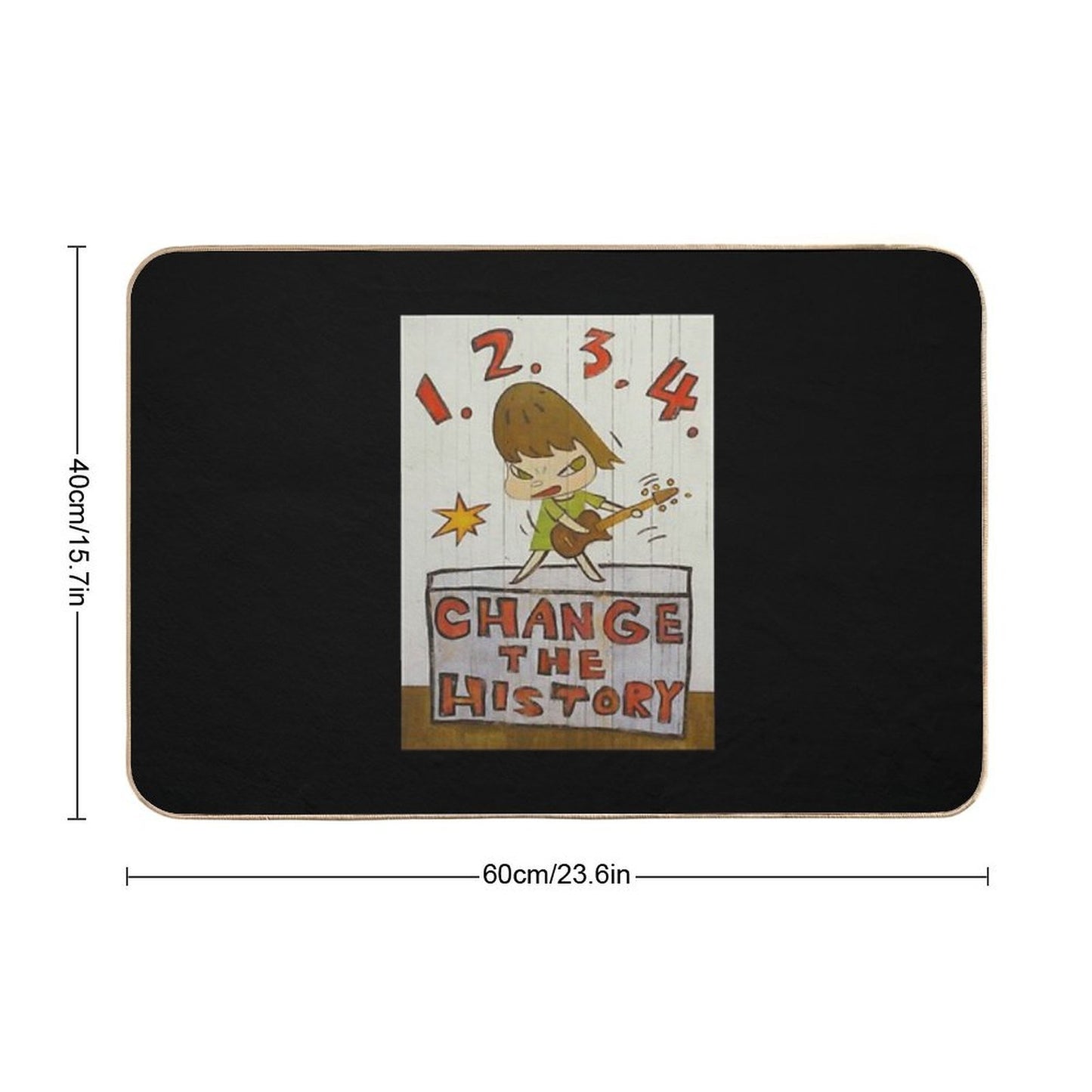 Birthday Gift Yoshitomo Nara  Repositionable Bath Mat