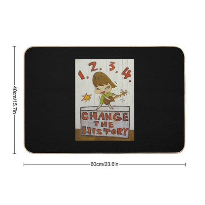 Birthday Gift Yoshitomo Nara  Repositionable Bath Mat