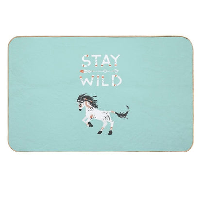 Stay Wild  Rapid-Drying Bath Mat