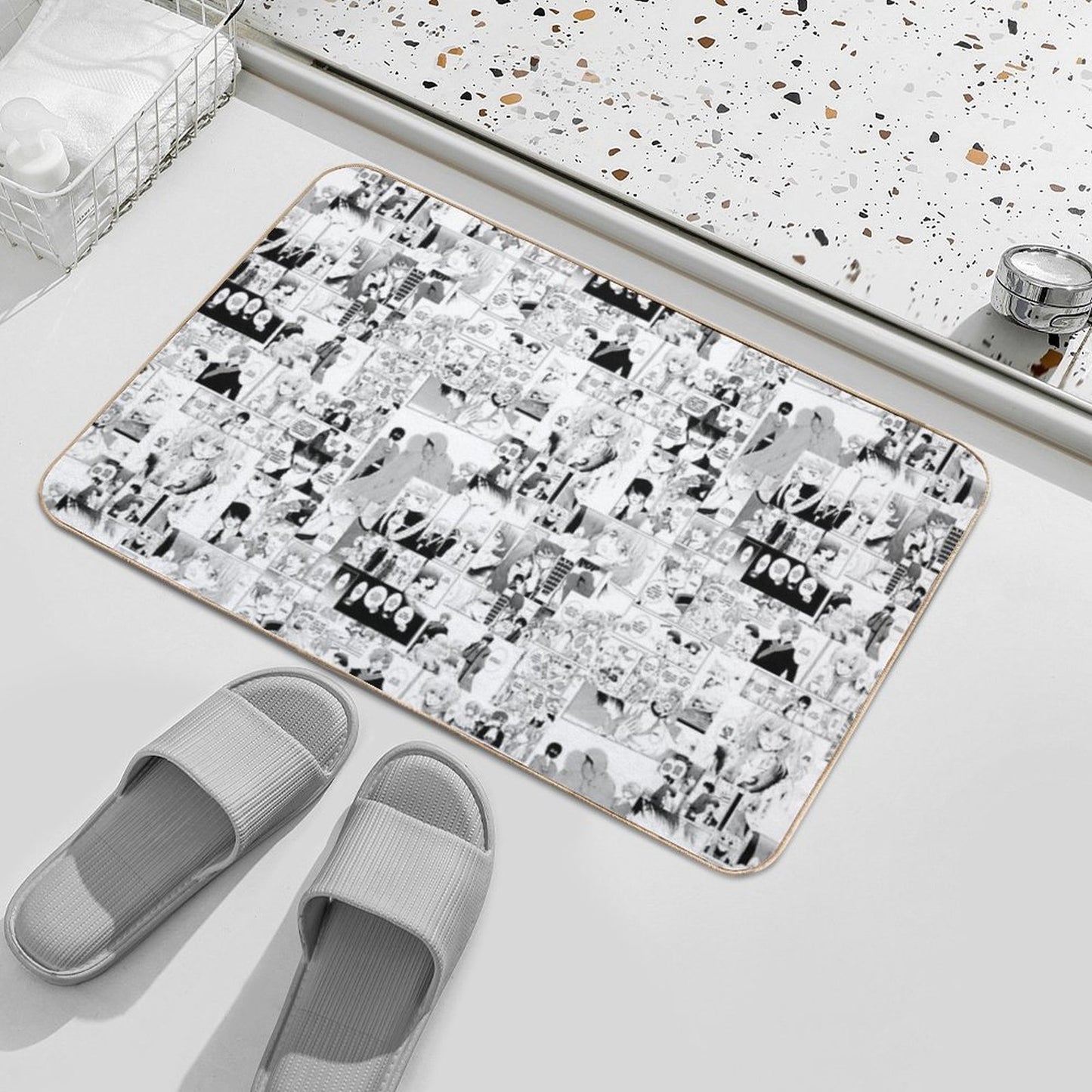 Yona of The Dawn Manga Collage  Slip-Resistant Bath Mat