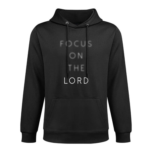 Focus On The Lord Cool Religion Faith Jesus Christian Gift Shrink-Resistant Hoodie